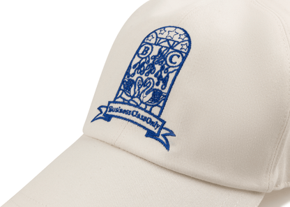 B.C.O. CAP OFF WHITE/ROYAL BLUE