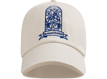 B.C.O. CAP OFF WHITE/ROYAL BLUE